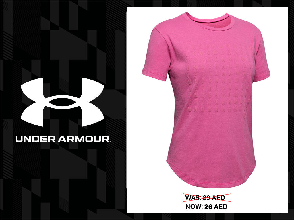 pink under armor sport t-shirt