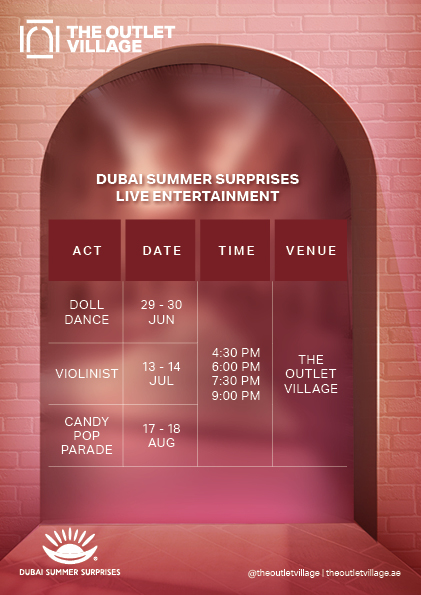 Dubai Summer Surprises at The Outlet Village